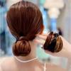 1Pc Brown Black Rubber Band Simulation Wig Hair Ring Straight Hair Tie Rope Ponytail Elastic Hair Bands Hair Accessories Girl