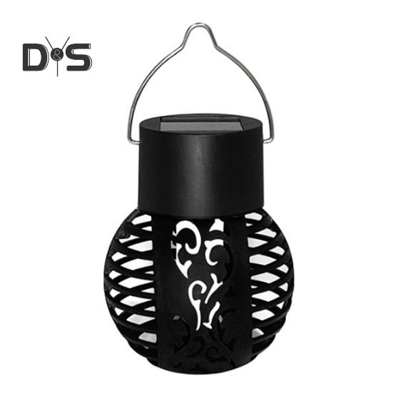 Solarna Mini Wisząca Lampka Płomień Łatwa w Instalacji Wodoodporna Automatyczne Włączanie/Wyłączanie Energooszczędna LEDowa Latarnia Solarna Dekoracja Ogrodu