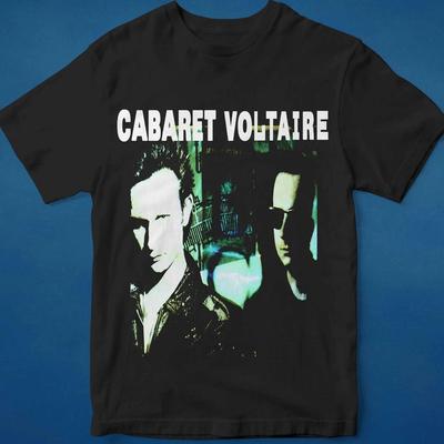 Vzácné Tričko Cabaret Voltaire Band Krátký Rukáv Černé Plná Velikost S-5XL Unisex