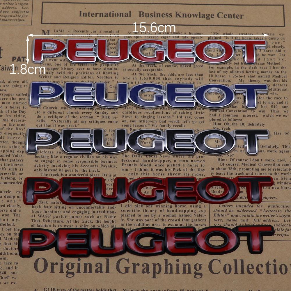 Car Rear Trunk Emblem Sticker Accessories For Peugeot 206 307 308 207 3008 208 508 2008 5008 301 406 408 4008 Rifter RCZ Citroen4RE