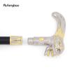 Gouden Witte Schedel Hoofd Wandelstok Mode Decoratieve Wandelstok Heer Elegant Cosplay Stafknop Kromstaf 90cm