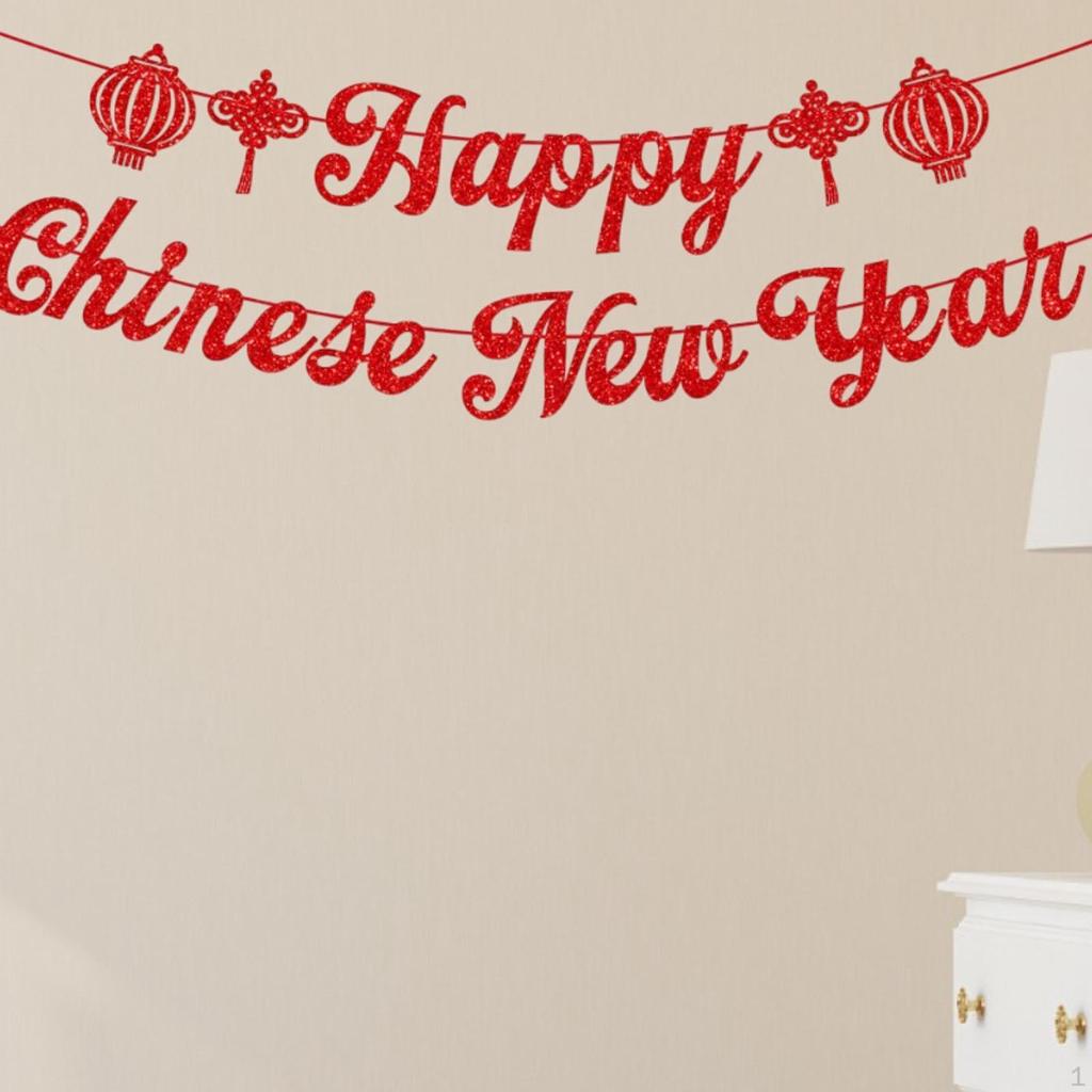Chinese Year Hanging Decoration Paper Material Decorative Red Color for Ceiling Wall Decor