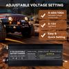 Portable 12V100A Lifepo4 Battery Charger 40A 50A Lithium Battery Charger 60A 85A with Adjustable Voltage and Current Anderson