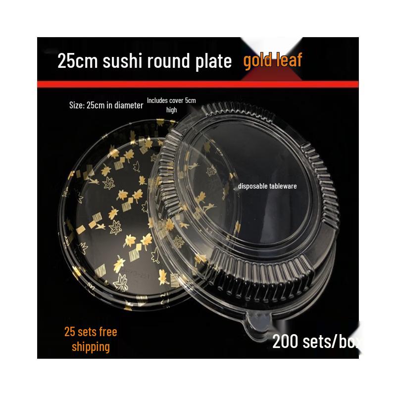 Disposable Salmon Sashimi Plate Set