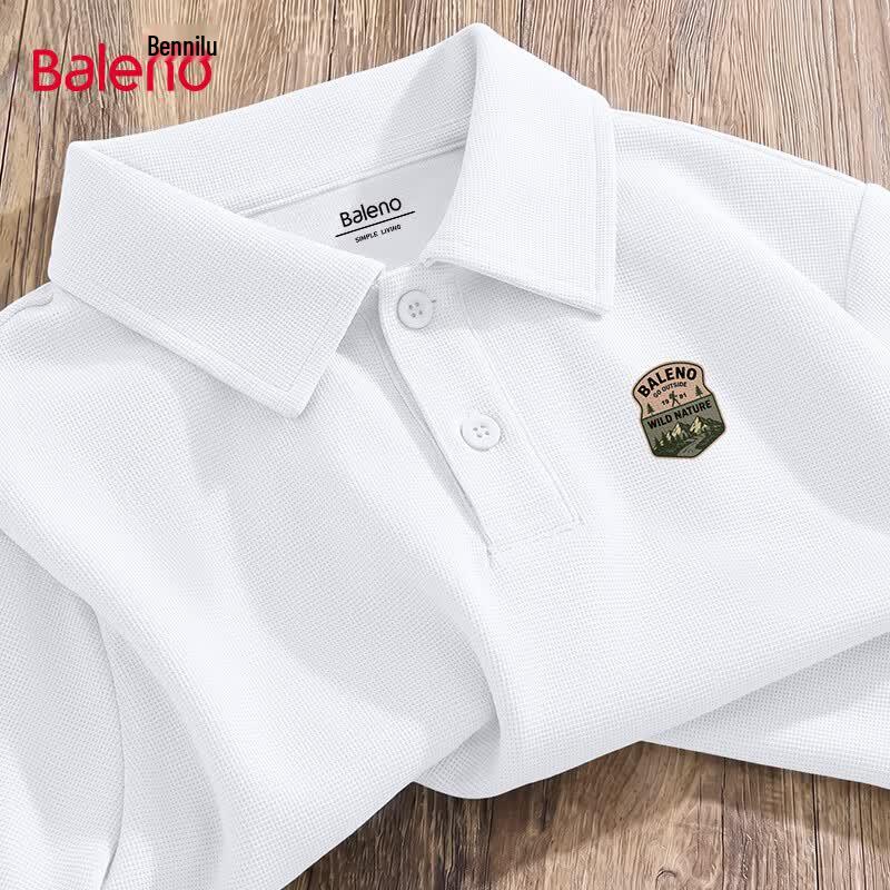 Baleno Men s Heavyweight Waffle Knit Polo Shirt L