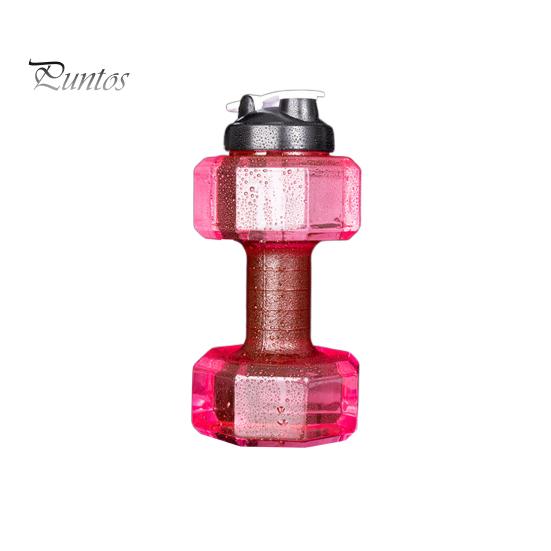 500/1500/2200/2600ML Činka Sportovní láhev na vodu Čirá přenosná síla paží Cvičení Pohár na pití na vodu Domácí Posilovna Fitness vybavení