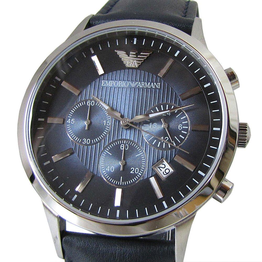 Emporio Armani Chrono Quartz Watch AR2473 Navy Strap Men's