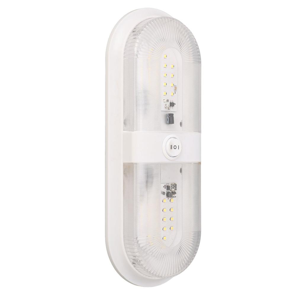 Double Dome Light Fixture 560LM RV LED Ceiling Dome Light with Switch for Trailer Camper 10 To 24V
