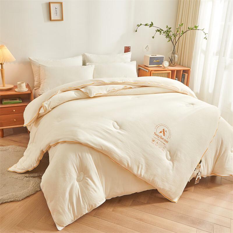 Brangdy All-Season Zippered Soy Fiber Duvet Insert Set