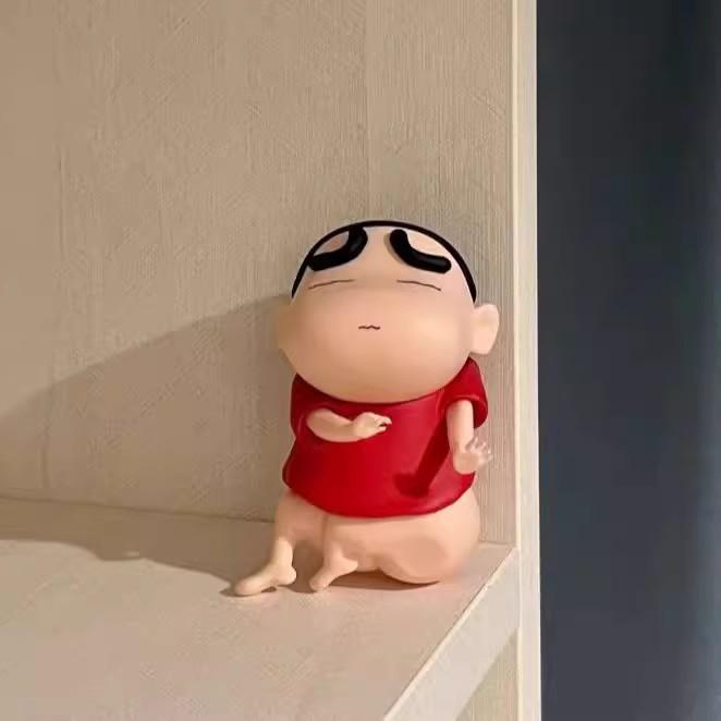 Anime Crayon Shin Chan Swollen Buttocks Figurine Pvc Model Doll Desktop Decorations Fans Gift