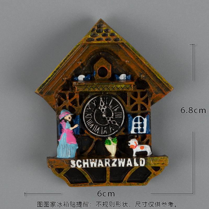 Deutscher Kühlschrankaufkleber Berlin Frankfurt Architektur Tourismus Souvenir Magnetaufkleber 3D dreidimensionale Luxemburg Mun