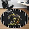 1pc Transformer Robot Chair Carpet for Office - Indoor Non-Slip Washable Polyester Fiber Carpet, Soft Comfortable Mat For Office yy250928017