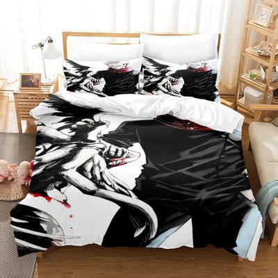 Japanese Famous 3D Anime Jujutsu Kaisen Satoru Gojo Christmas Gift King Twin Double Child Bedding Set Microfiber Duvet Cover Set