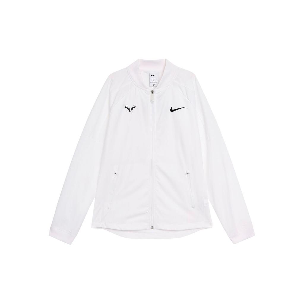Nike Dri-FIT Rafa Quick-Dry Zipper Breathable Long Sleeve Jacket Men Jackets White DV2886-100