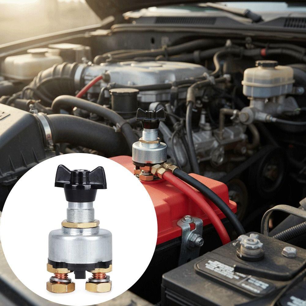 Rotary Type Master Battery Disconnect Switch 12-24V Battery Isolator Switch  ATV Vehicles