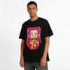 Spicy Girl Mira Cup Noodle Funny Print Top Trendy Anime Style Loose Casual Unisex T-Shirt Pure Cotton T-shirt