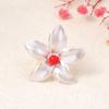 Elegant Spray Painting Exaggerated Flower Rings for Women Girls Colorful Adjustable Ring Vacation Sum Sweet Jewelry Accessories
