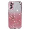 KADEM Flower Pattern Glitter Powder TPU Case for Huawei Nova 10 4G,Rhinestone Gradient Color Protective Phone Cover