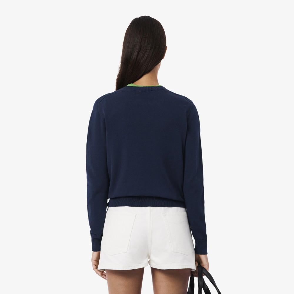 Lacoste Women's Light Cotton Crewneck Sweater AF4145-56G166