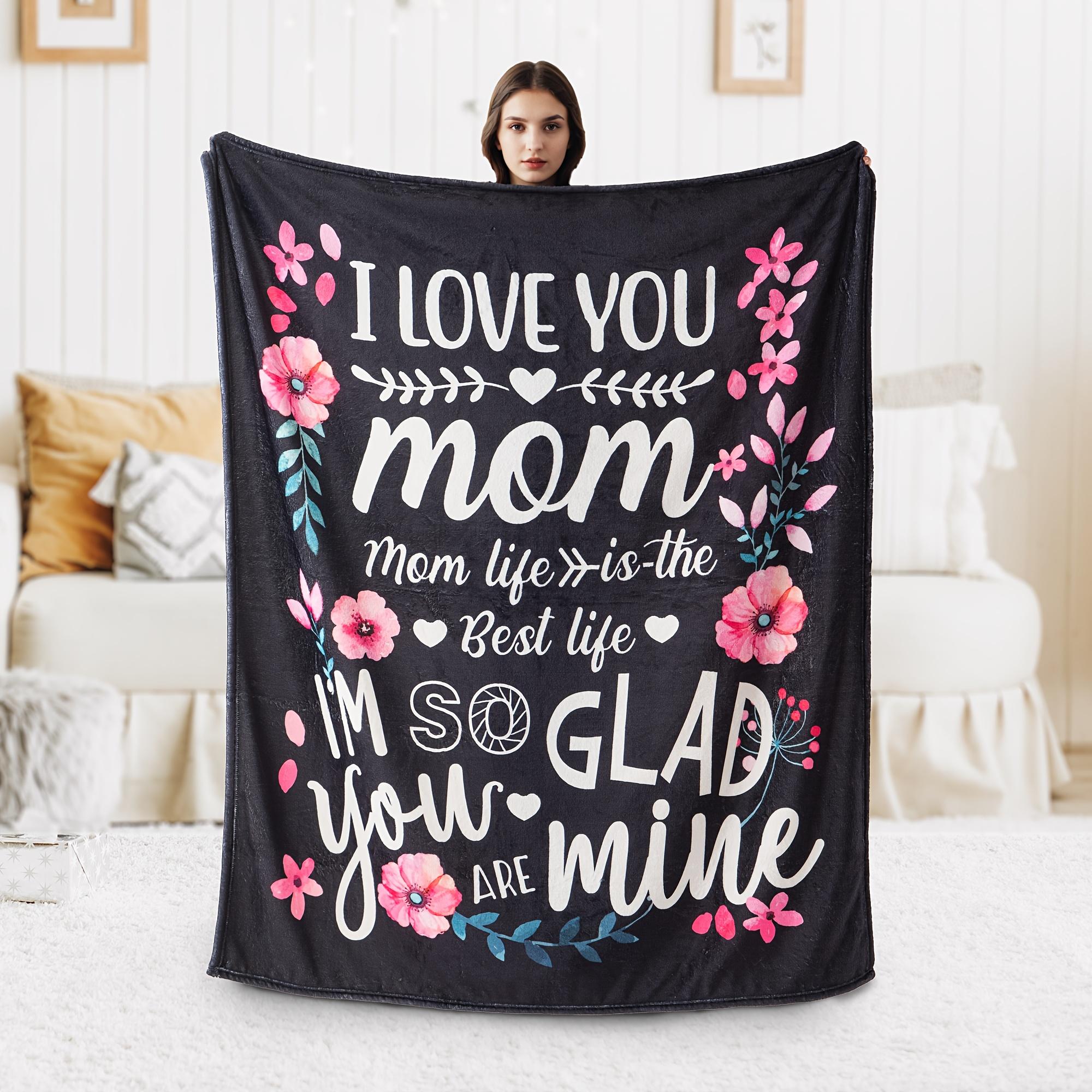 

Birthday gift for mom on Mother s Day, blanket gift from daughter to mom, warm and comfortable blanket holiday gift 100x150cm