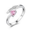 2pcs 925 Sterling Silver Couple Rings Zircom For Women Man Exquisite Student Girlfriend Silver Jewelry Accessories Wedding