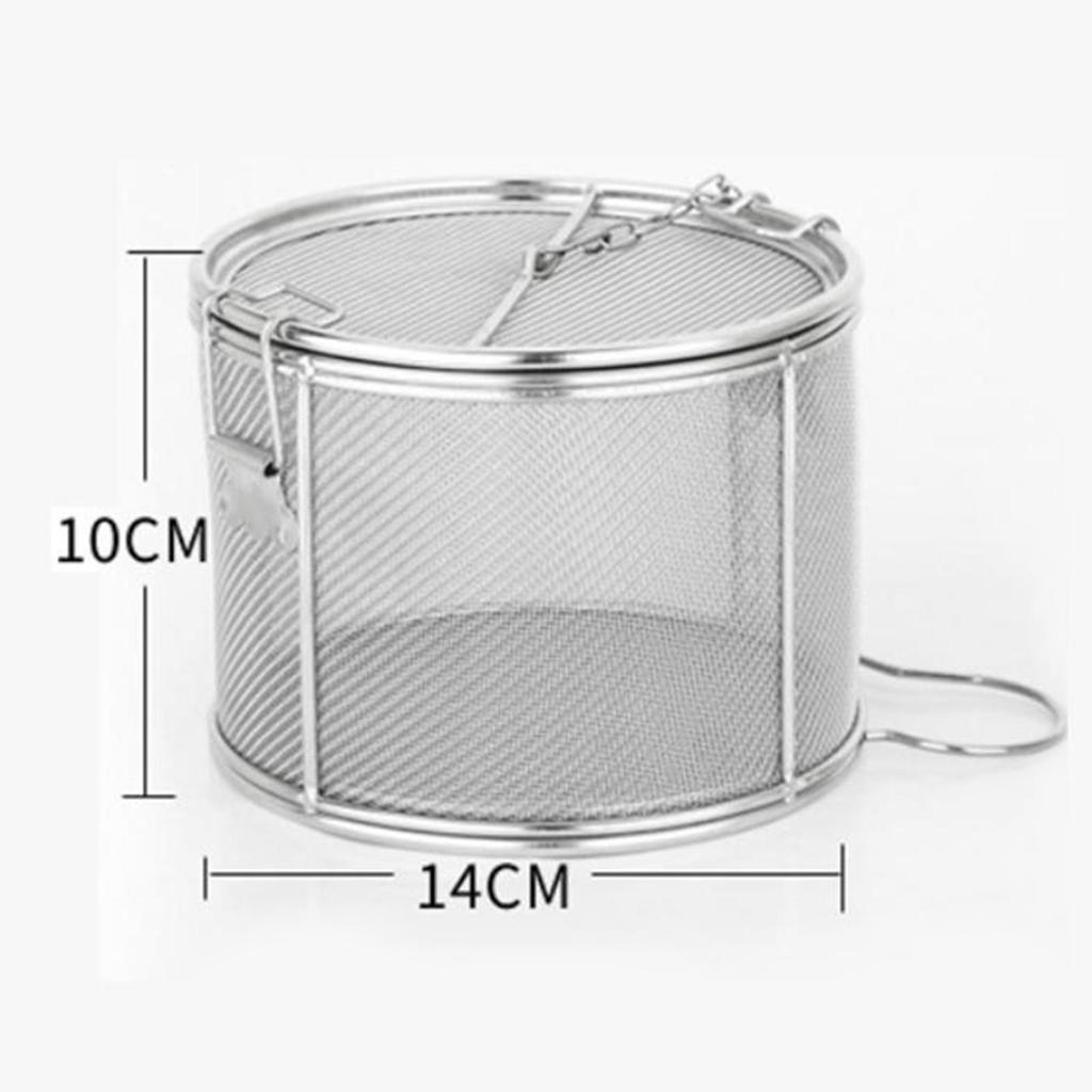 Infusore da Tè a Rete in Acciaio Inossidabile con Gancio a Catena Esteso Colino per Spezie e Condimenti Cestello per Separazione Spezie Utensili da Cucina