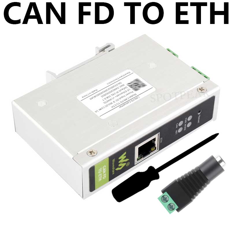 Industrial CAN FD ETH RJ45 bidirectional converter CAN2.0A/2.0B CAN FD TO ETH