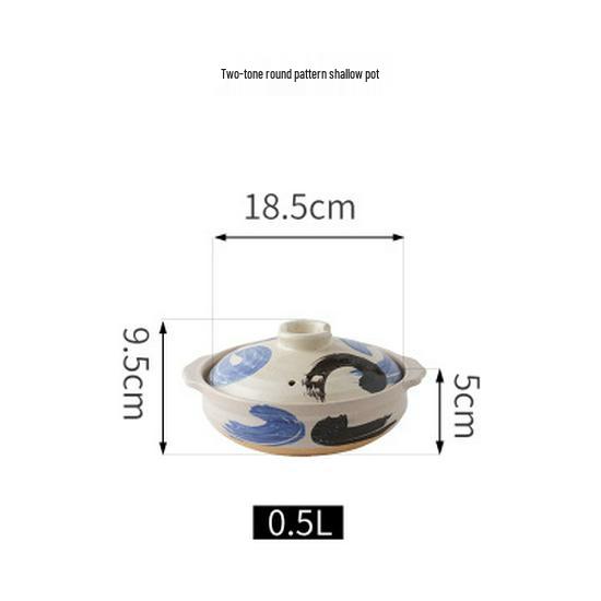 Bao Yi High-Temperature Japanese Ceramic Clay Soup Pot for Gas Stove