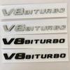 C200 E200 New 2025 For Mercedes Benz 3d Black Chrome Letters For Car Trunk Stickers Mercedes Benz E63 AMG W213 W212 Fender V8 BI