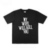2026 Ny Rolig MIN FRU KOMMER ATT DÖDA DIG Tryckt T-shirt Herr Kortärmad T-shirt Herr Topp