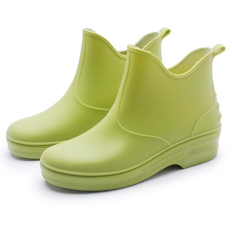 

Низкие дождевые туфли женские модные взрослые уличные водонепроницаемые туфли кухонные короткие рабочие водные туфли теплые нескользящие клееные туфли женские 41 зелёный