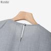ZANZEA Women Sleeveless Blouse and Long Pants Casual Two Piece Suit Sets