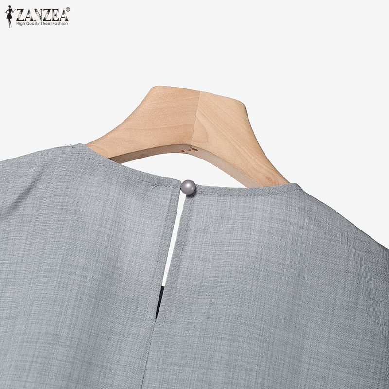 ZANZEA Women Sleeveless Blouse and Long Pants Casual Two Piece Suit Sets