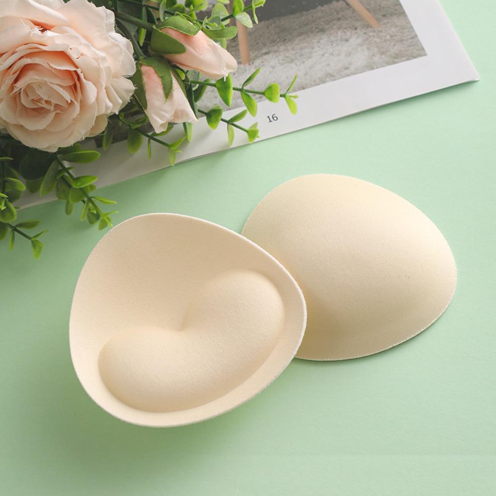 Heart Sponge Pad Inserts Cups Triangle Women Chest Cups Breast Bra Thicker Chest Pads Inserts Chest