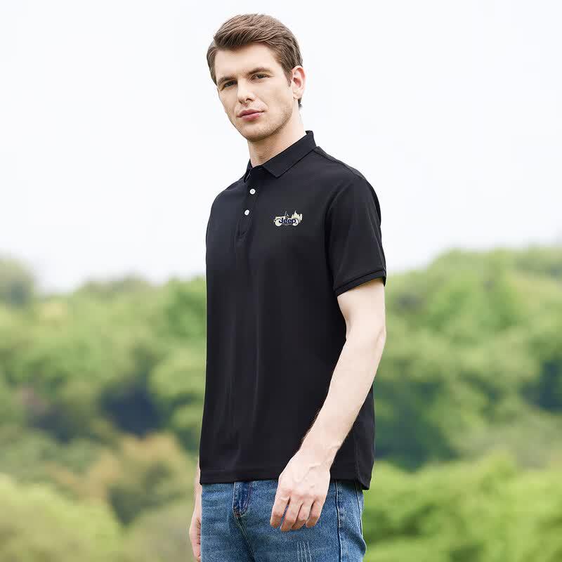 JEEP Men s Short Sleeve Business Casual Polo Shirt 3XL