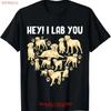 Hey I Lab You T Shirt Dog Lover Vintage Comfortable Designer Clothes Soft Top For Everyday Wear Unisex Stretched