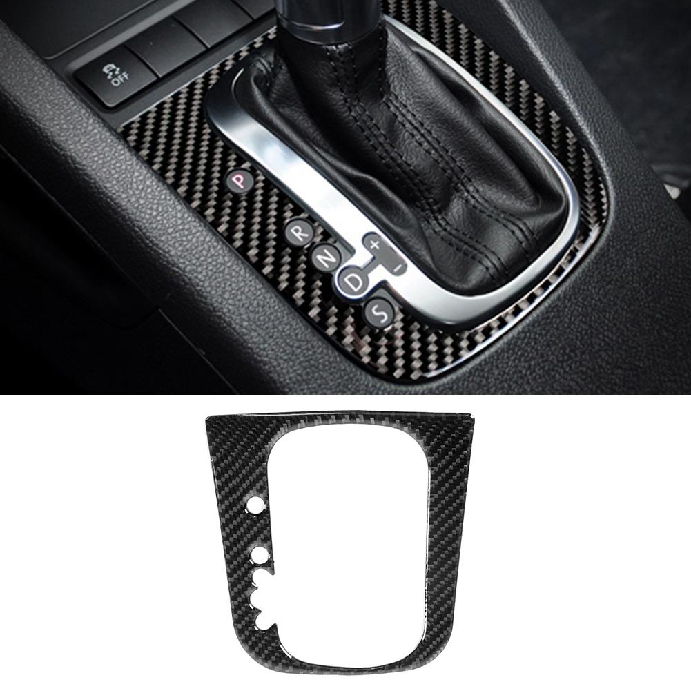 Carbon Fiber Gear Shift Panel Cover Trim Car Interior DecorationB Type