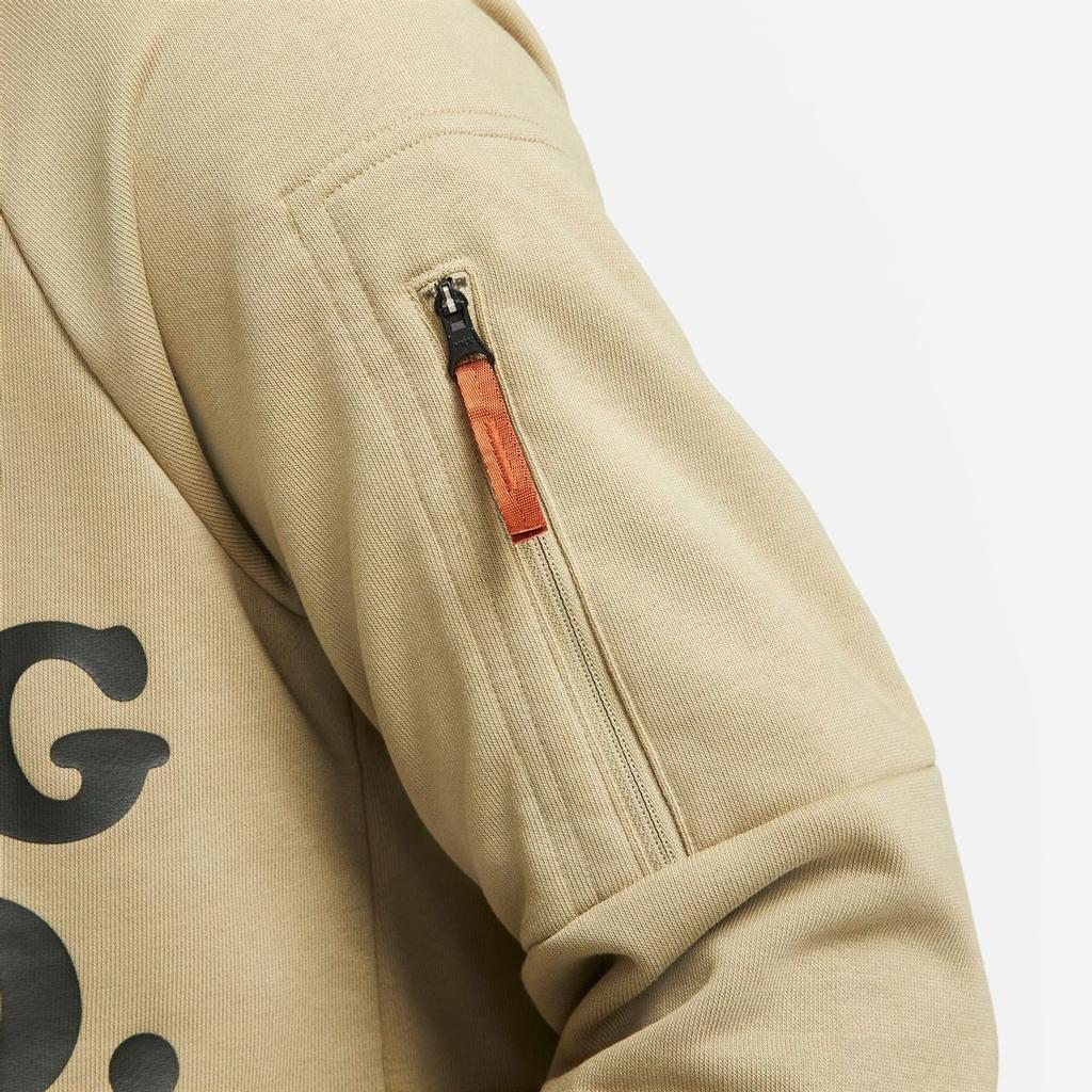 Nike Dri-FIT Letter Round Neck Casual Long Sleeve T-Shirt Men Tops Khaki DX0902-276