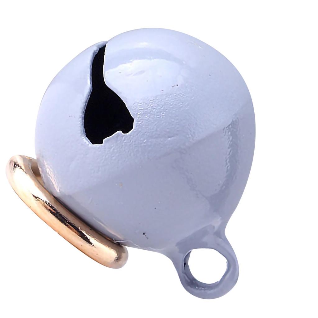 Haustierhalsband Glocke Eisen Haustier Runde Einteilige Glocke Halsband Anhänger Zubehör mit Schlüsselanhänger für Katzen und Hunde