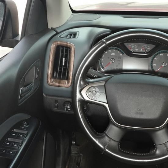 Wood Grain Center Console Side Air Vent Outlet Cover Trim for Chevy Colorado 14+