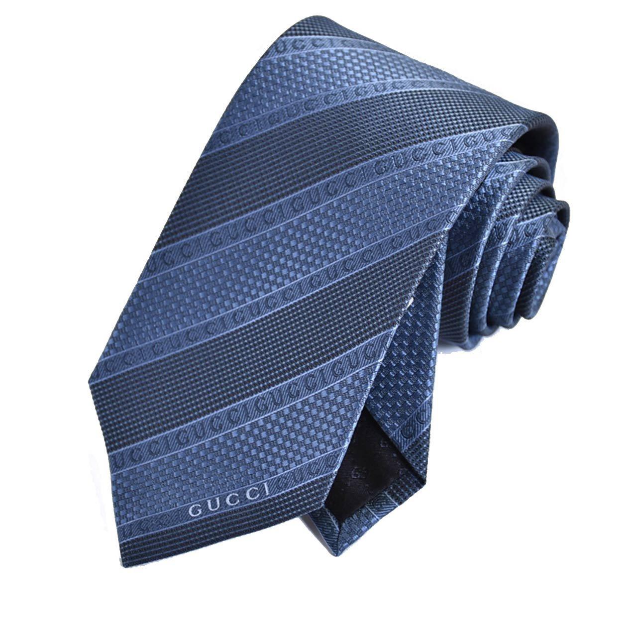 

GUCCI Silk Tie 499694 4B002 4800 Blue [Used]