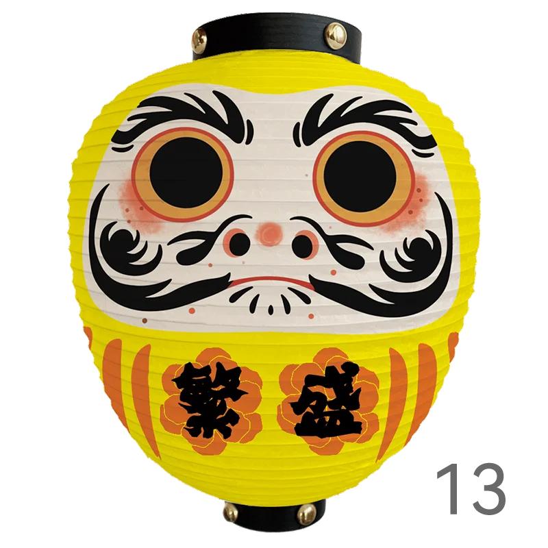 Japanese Style Cartoon Wish Dharma Hanging Lantern Japan Mascot Daruma Sushi Pub Bistro Restaurant Izakaya Decor Lantern