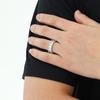 Luxury Hip Hop Rectangular Zirconia Rhinestone Ring