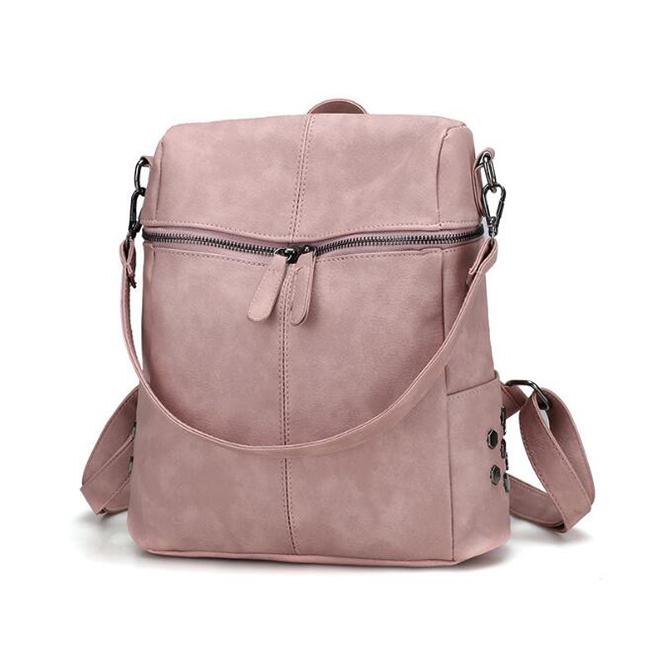 PU Leather Women Backpack Cute Bow School Bags For Teenage Girls Backpacks Fashion Chains Shoulder Bag Purse Sac A Dos