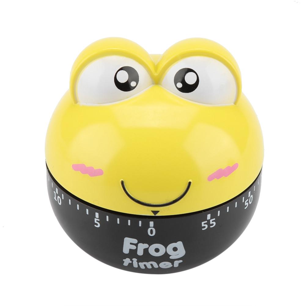 Cartoon Animal Shape Kitchen Timer Mechanical Counters Clock for Cooking Timing Tool(Yellow)