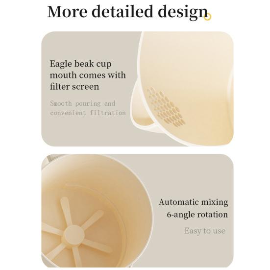 Electric Handheld Mixer Rechargeable Egg Beater Rice Washer Mixing Bowl 1L Multipurpose Baking Tool for Mixing Whipping