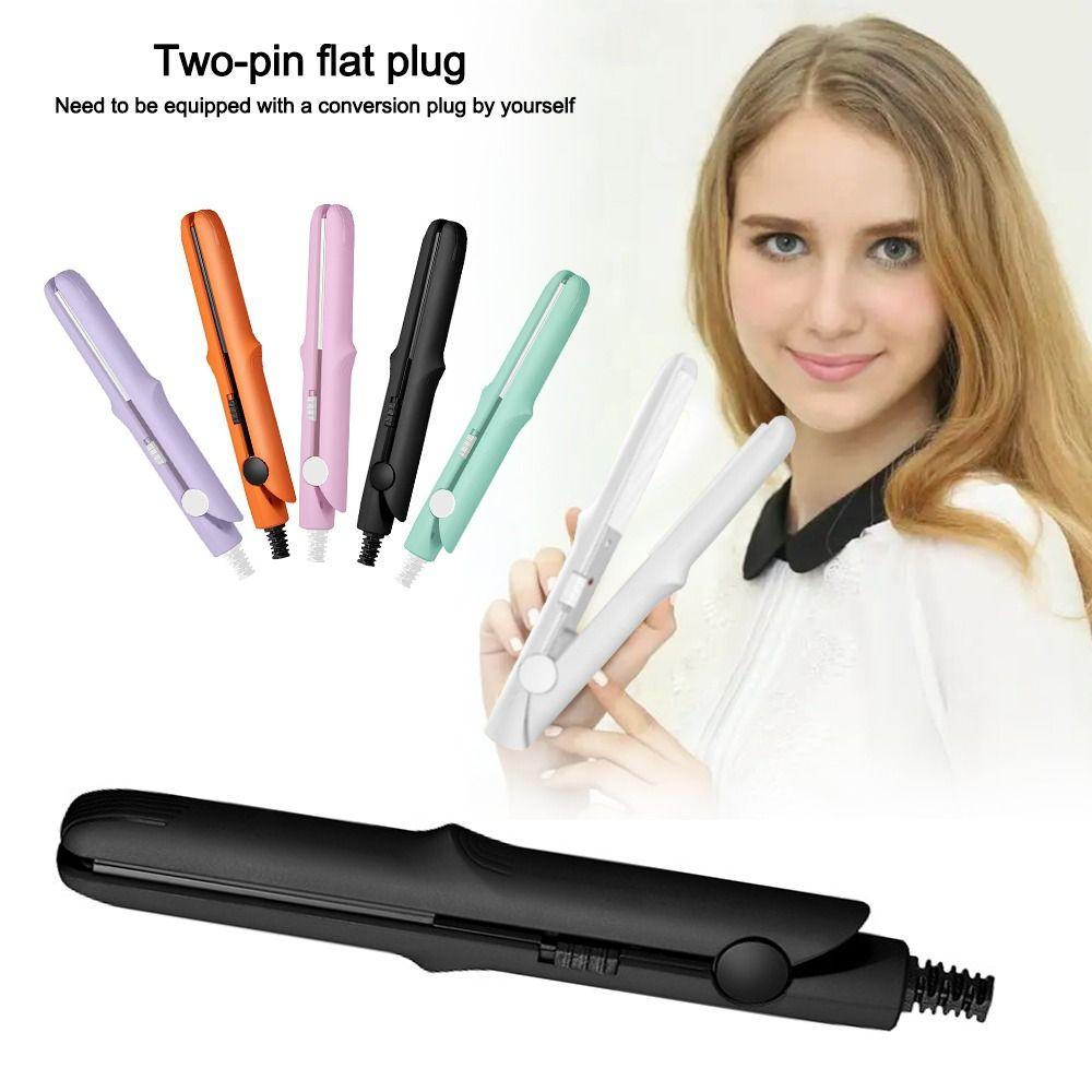 USB Curling Wand & Flat Iron Anti-Static Hair Curler Mini Hair Straightener  Hair Styling