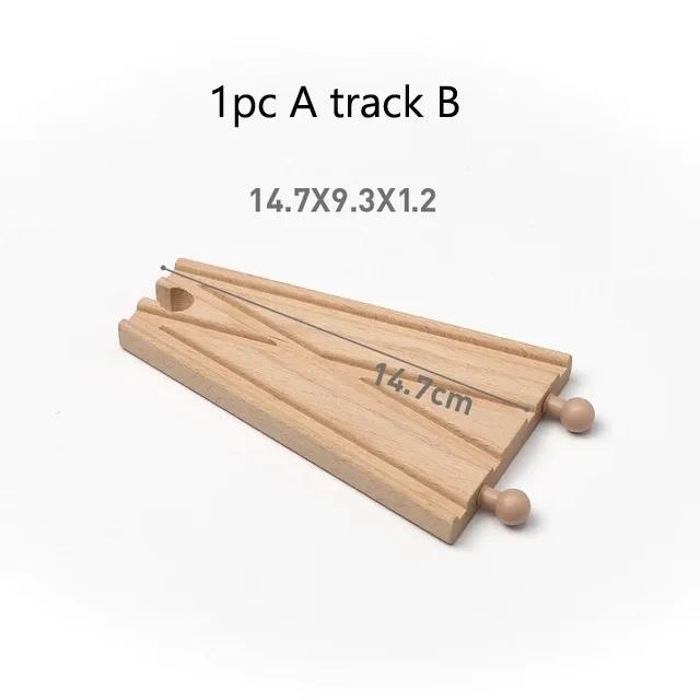 New All Kinds Wooden Track Parts Beech Wooden Railway Train Track Toy Accessories Fit For All Brands Wood Tracks Toys For Kids