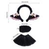 Sheep Animal Costume Accessories Sheep Headband Sheep Tail Skirt Halloween Lamb Outfit for Women Girl Halloween Cosplay