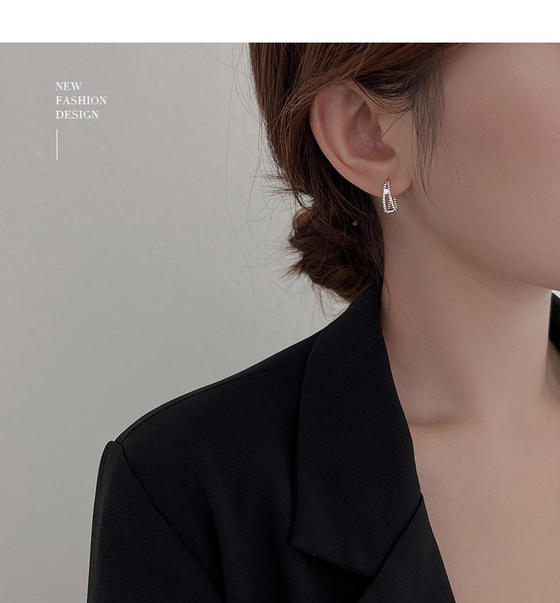 Banyan Baum S925 Silber Retro Doppelt Hohl Damen Luxus Creolen